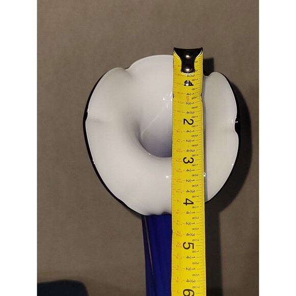 '60s VTG Murano Cobalt Blue Jack In The Pulpit Soliflore Vase Handblown Glass - Picture 11 of 16